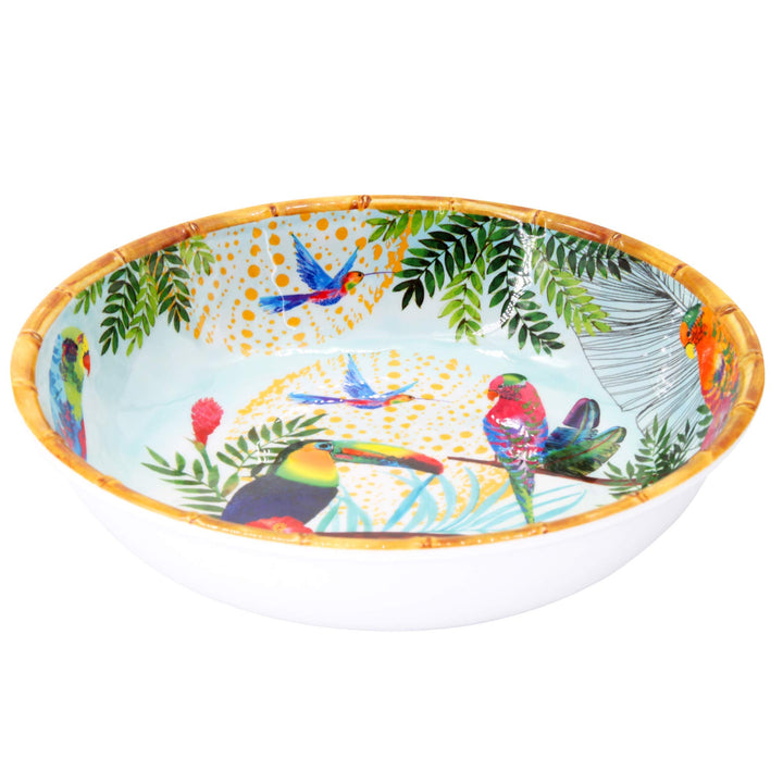 Les Jardins de la Comtesse - Grosser Suppen- oder Pastateller - Multicolor - Tukanen aus Rio - MelAR