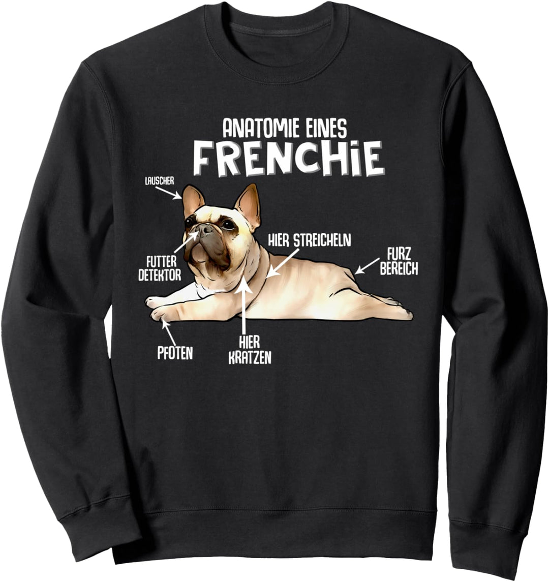 Französische Bulldogge Frenchie Hund Damen Herren Frauchen Sweatshirt