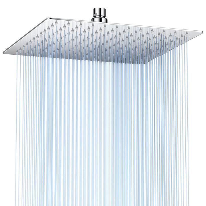 12 Zoll (30cm) Regendusche Duschkopf – Edelstahl, Hochdruck, Ultradünn, 360° Schwenkbar – Grosser Lu