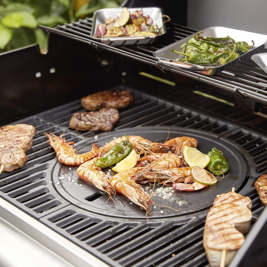 LANDMANN Modulus Grillplatte | Aus emailliertem Gusseisen | Passend für das Grillrostsystem Modulus