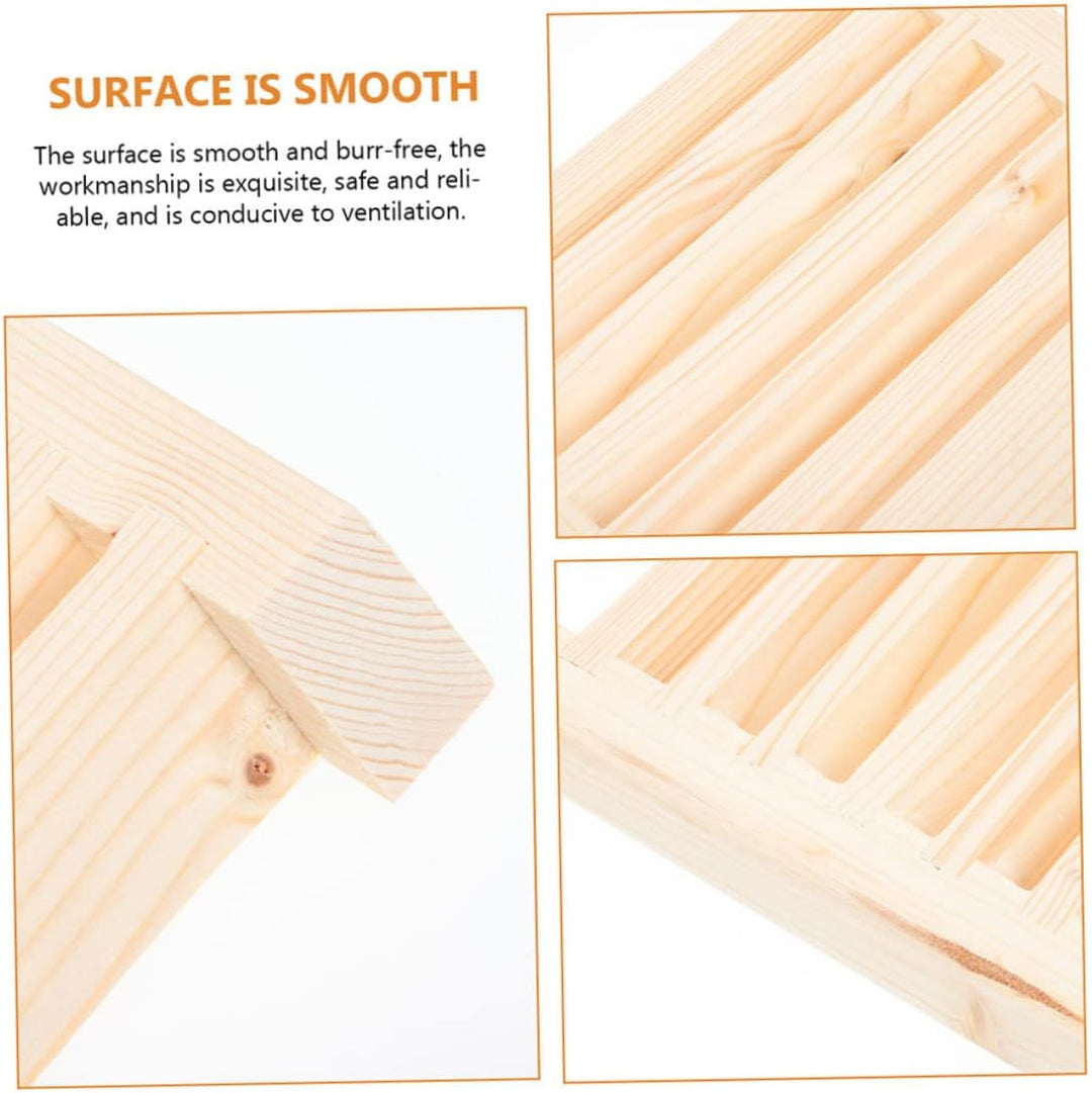 Yardwe Sauna Lüftungsgitter Holz Rechteckige Belüftungsplatte Für Saunaraum Und Dampfbad Langlebige