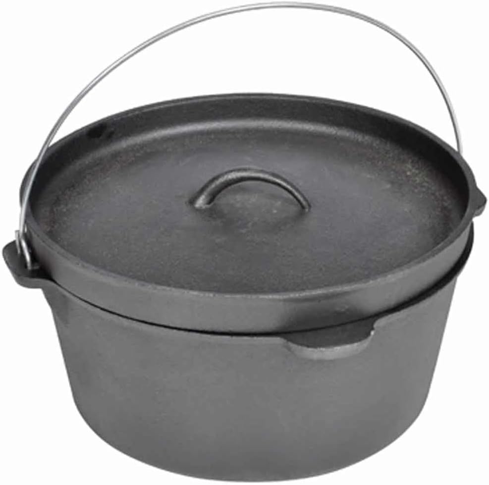 vidaXL Dutch Oven 9 QT, Topf, Kochtopf aus Gusseisen, Gusstopf, Bräter