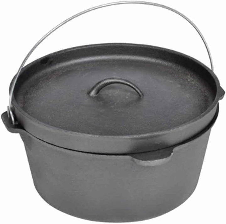 vidaXL Dutch Oven 9 QT, Topf, Kochtopf aus Gusseisen, Gusstopf, Bräter