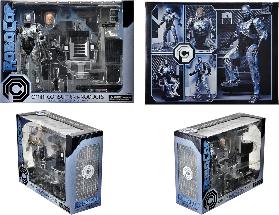 Neca Ultimate Robocop-Figur mit Stuhl, 20 cm 203605 Schwarz