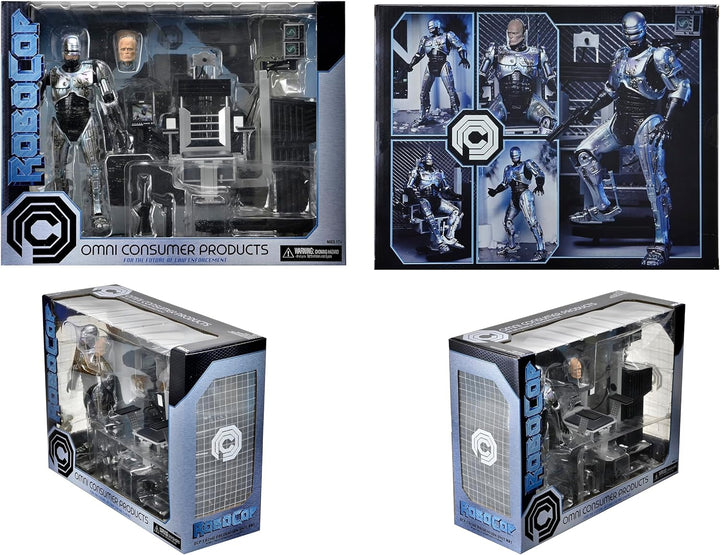Neca Ultimate Robocop-Figur mit Stuhl, 20 cm 203605 Schwarz