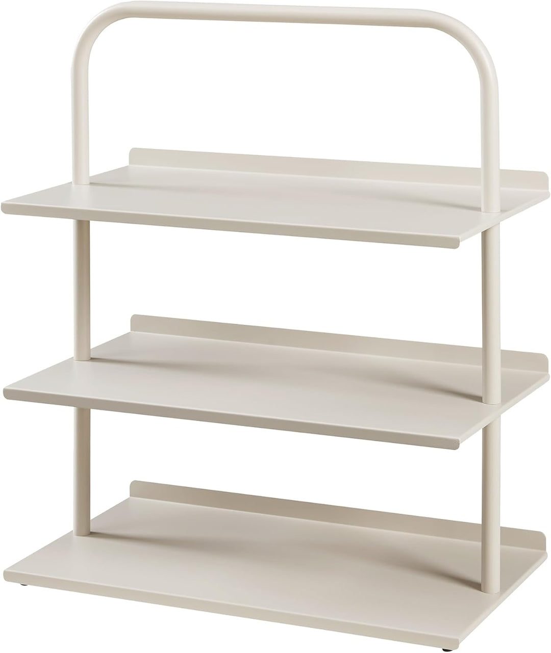[en.casa] Schuhregal schmal Poytya mit 3 Ebenen Metall 73 x 60 x 32 cm Schuhständer für 6 Paare Schu