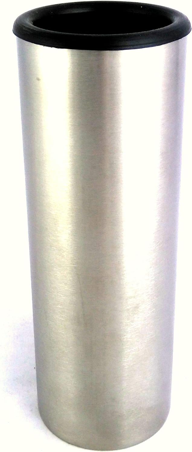 designgrab Grablampe Royal aus Edelstahl mit Kreuz auf der Tür und Grabvase Tube