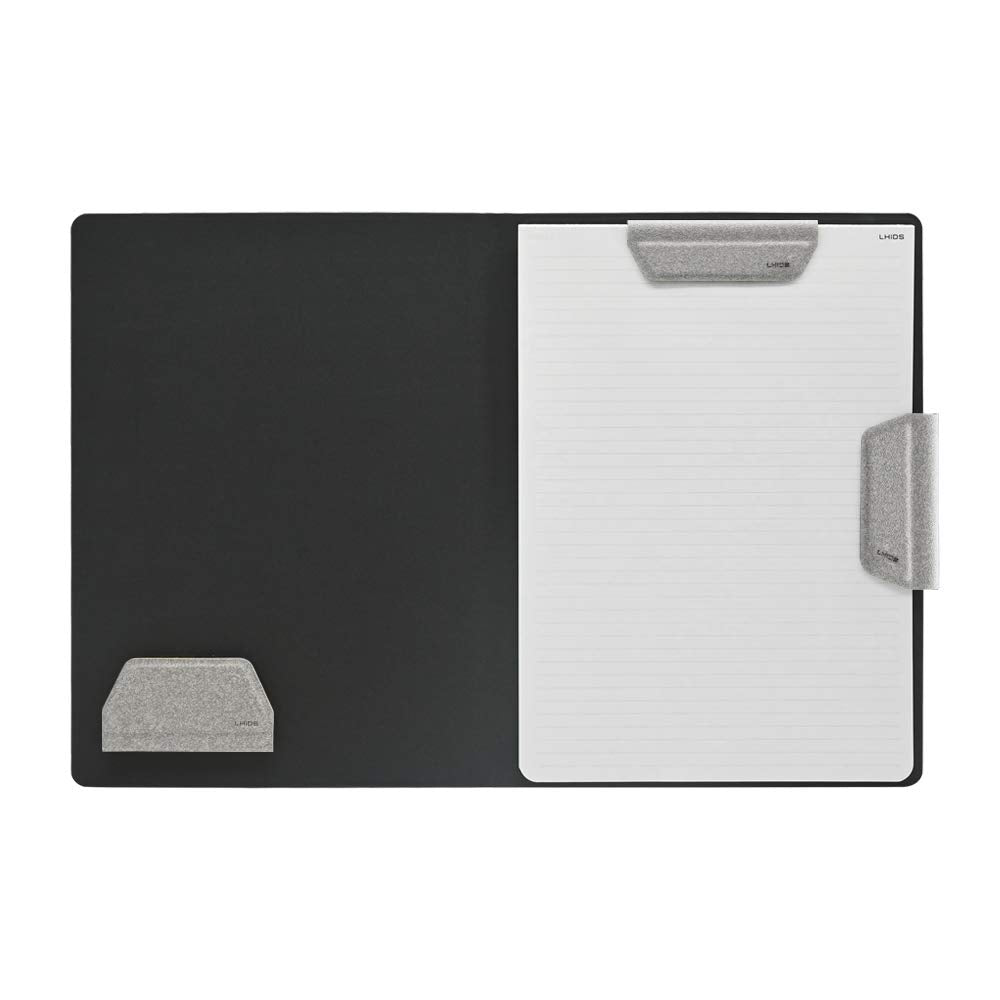 LHiDS Schreibmappe DIN A4 Klemmbrett Mappe, Multifunktionale Magnettafel mit Visitenkarte Halter & P