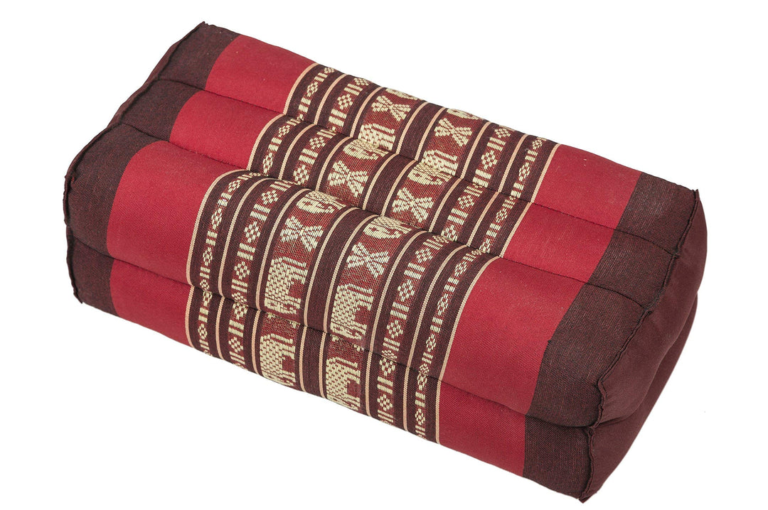 Kissen Block 35x15x10 mit Füllung aus Kapok. Perfekt für Meditation, Yoga und Entspannung Elefanten