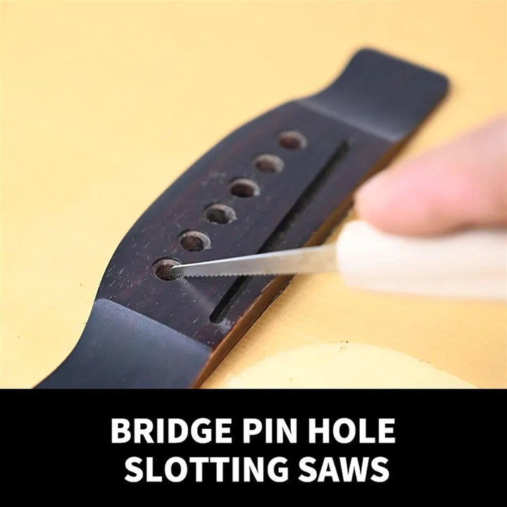 Gitarre Bridge Pin Loch Schlitzen Sägen Akustikgitarre String Slot Werkzeug Gitarre Repaire Werkzeug
