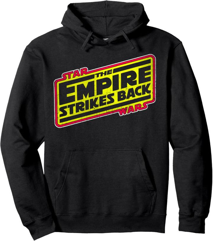 Star Wars The Empire Strikes Back Red & Yellow Logo Pullover Hoodie