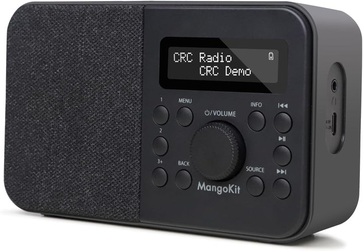 MangoKit PR2S Tragbares DAB+ Digitalradio,Küchen-FM-Radio,Bluetooth-Lautsprecher,Persönliches DAB-Ra