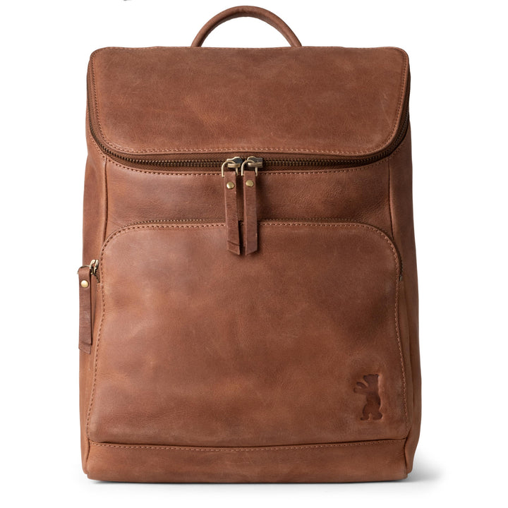 Berliner Bags Vintage Rucksack Sydney, Kleiner Tagesrucksack aus Leder, Cityrucksack für Damen - Bra