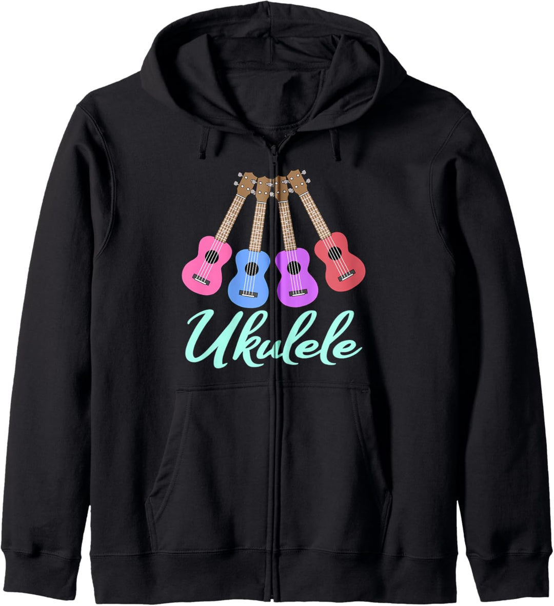 Ukulele Hawaii Hawaiianisches Geschenk Kapuzenjacke