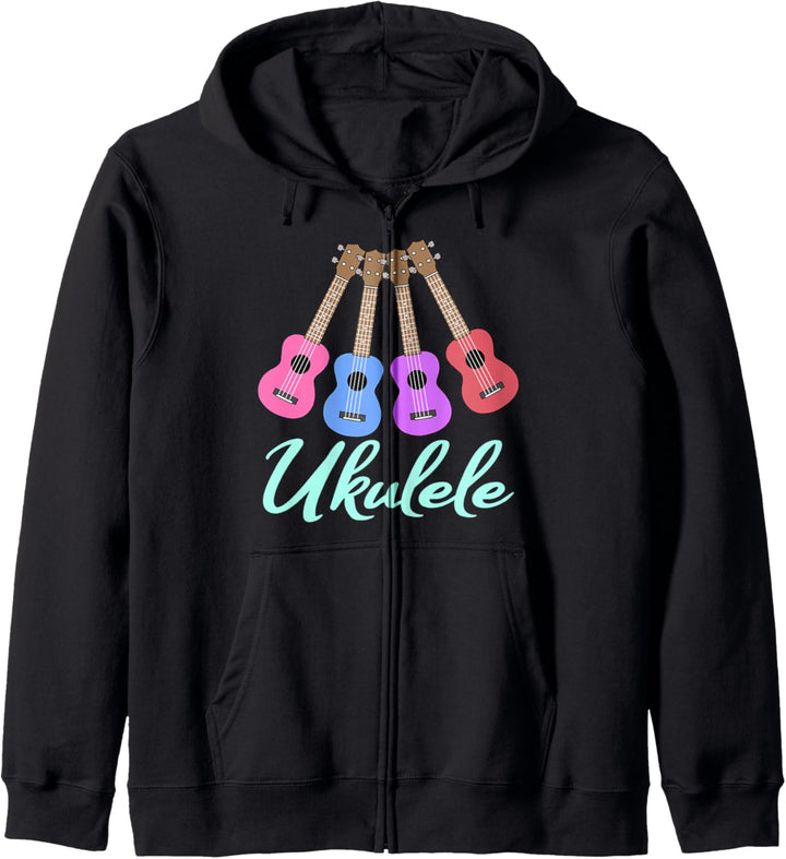 Ukulele Hawaii Hawaiianisches Geschenk Kapuzenjacke