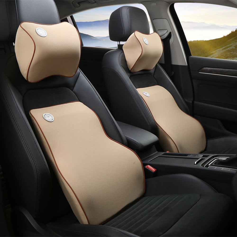 Orthopädisches Nackenkissen Rücken Kissen, Auto Kopfstütze Auto Nackenstütze Auto Nackenkissen,Lende
