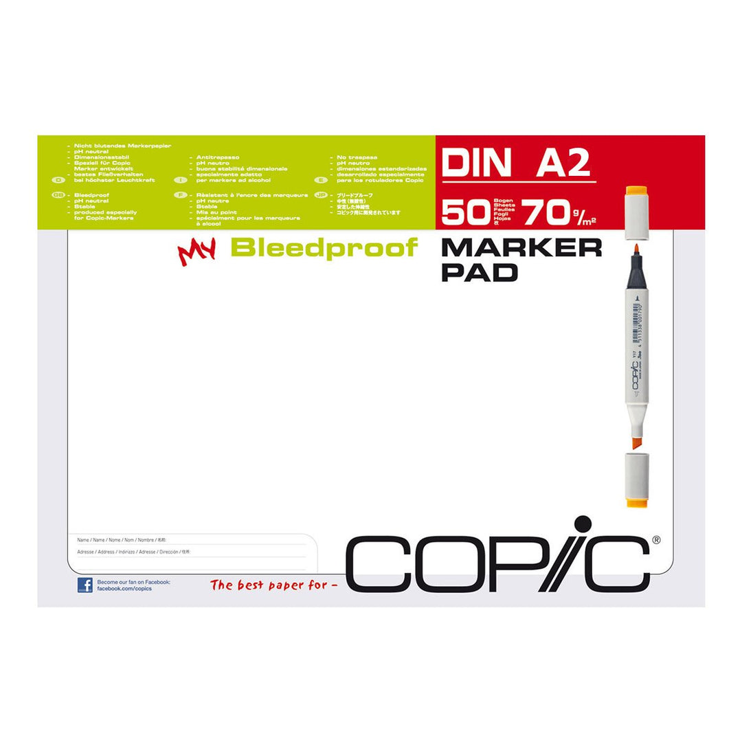 COPIC CZ25003 Markerblock DIN A2, 70 g/qm, 50 Blatt