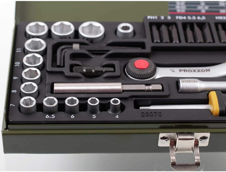 Proxxon 23070 Steckschlüssel- und Schraubersatz mit 6,3mm (1/4") Antrieb