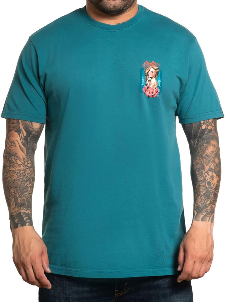 Sullen Men's Eve Premium Storm Blue Short Sleeve T Shirt 2XL