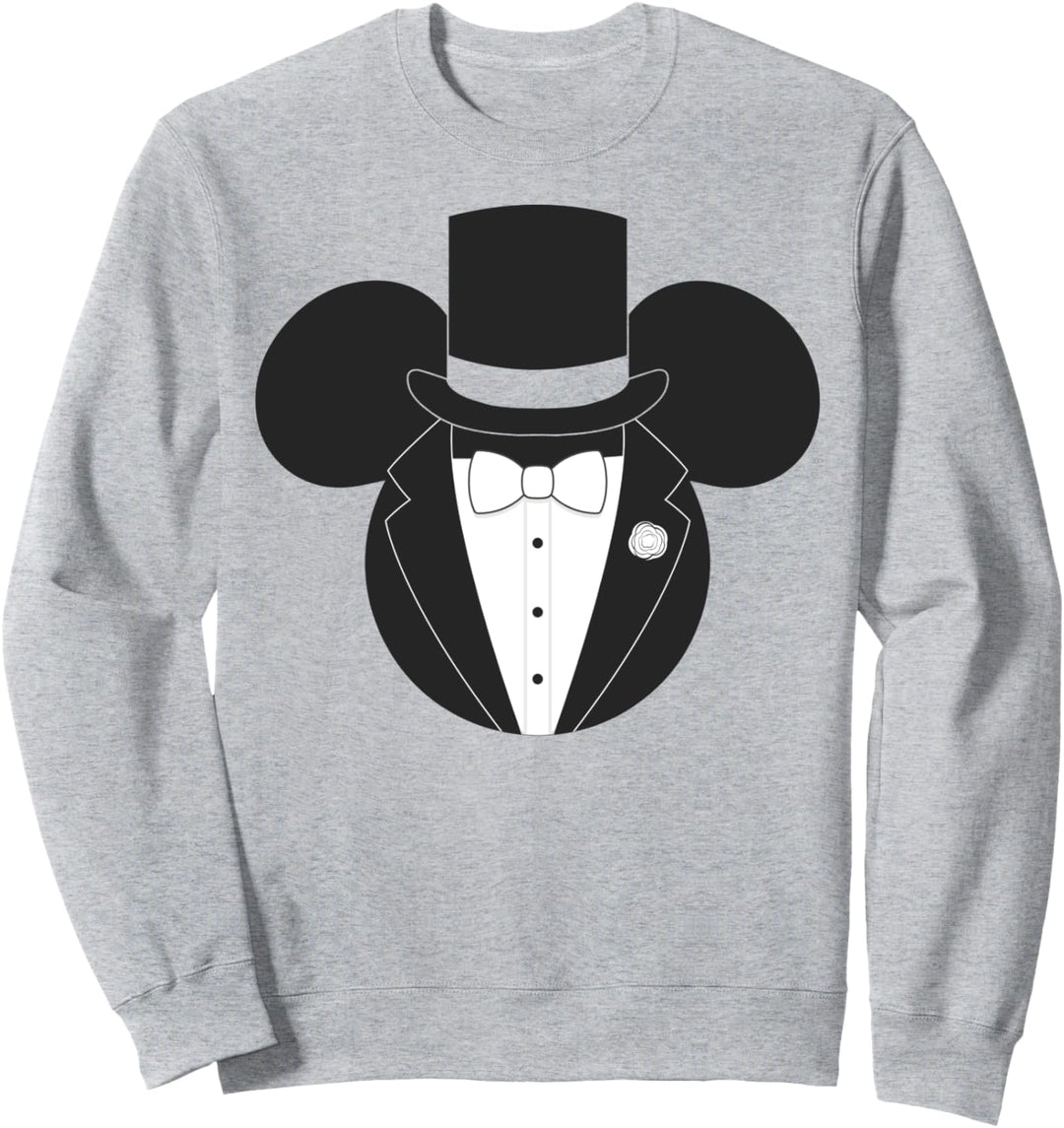 Disney Mickey Mouse Tuxedo Head Portrait Sweatshirt