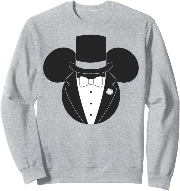 Disney Mickey Mouse Tuxedo Head Portrait Sweatshirt