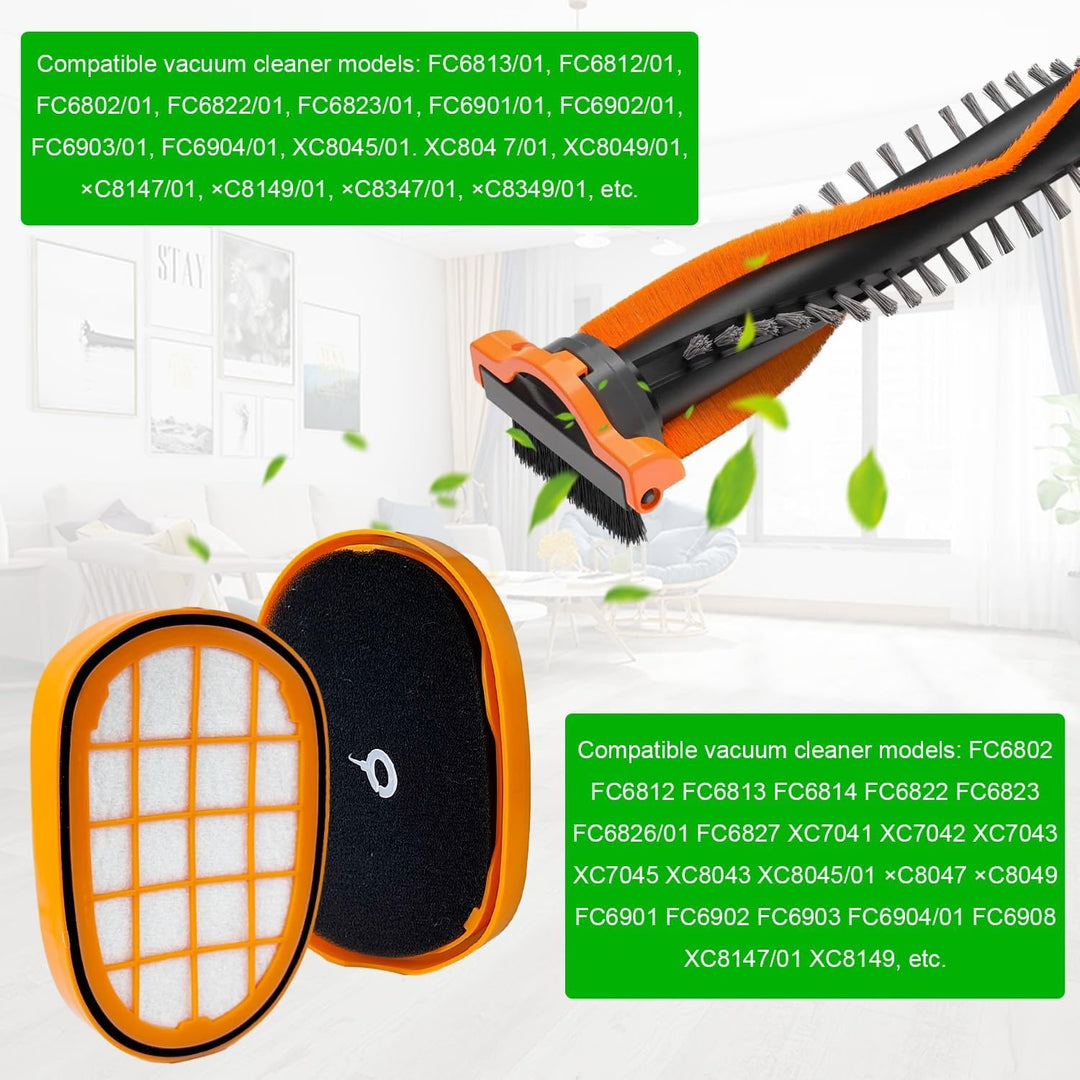 Philips Staubsauger Filter Set - HEPA + ABS Speedpro Max Ersatzteile für FC6812/6814/6822/6823/6827/