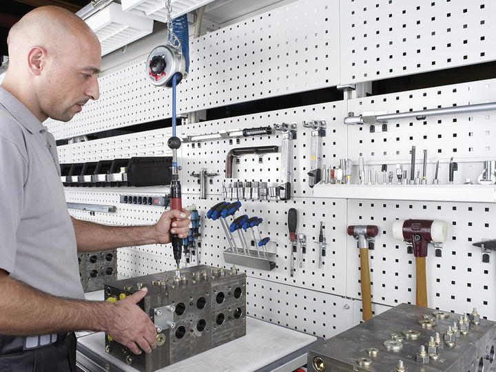 bott perfo Rundhalter, 5 Stück mit Doppelaufnahme für perfo Lochplatten, Durchmesser 80 mm, 14011020