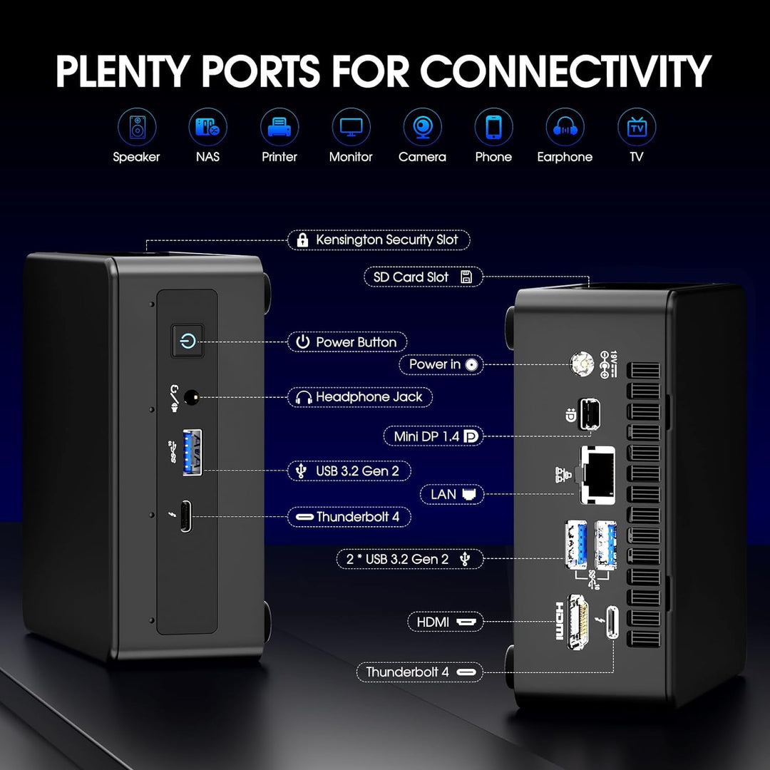 Intel NUC, NUC 11 Windows 10 Pro Desktop Mini PC, Intel® Core i7-1165G7 4-Core, 2.8GHz-4.7GHz Turbo,