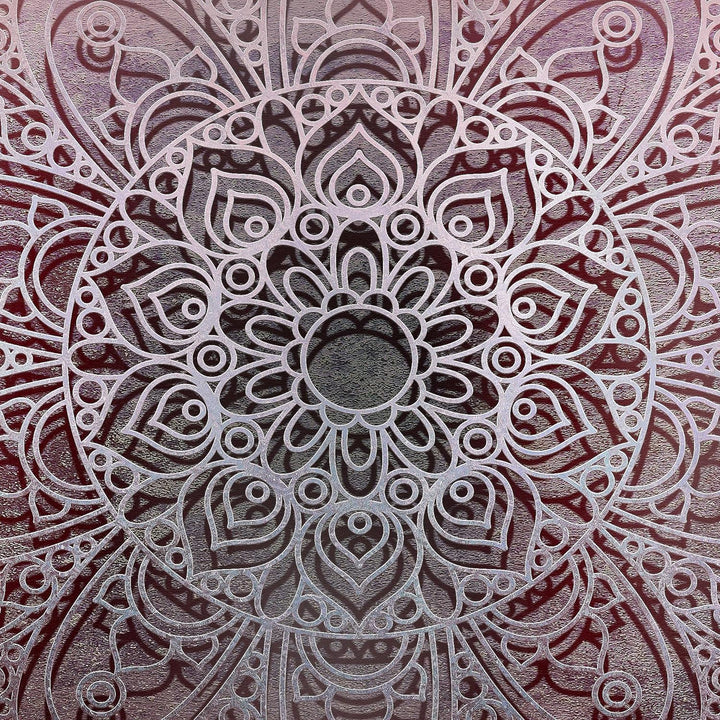 Runa Art - Bilder Mandala 200 x 100 cm 5 Teilig XXL Wanddekoration Design Violett Lila 101251a 200 x