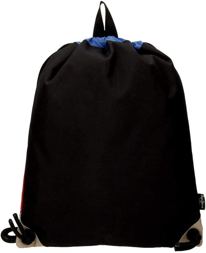 Pepe Jeans Dany Turnhalle mit Reissverschluss Sac Blau 35x46 cms Polyester Tasche Rucksack Blau, Tas