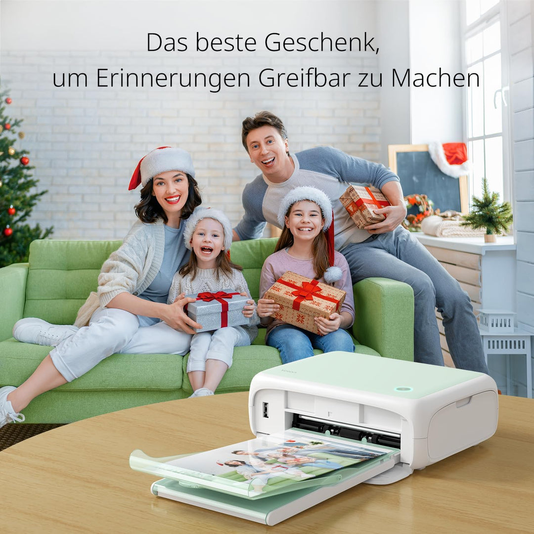 YOTON Fotodrucker für Smartphone, Mobiler Drucker mit 54 Stück Fotopapier (4"x6"), Unterstützt Auswe