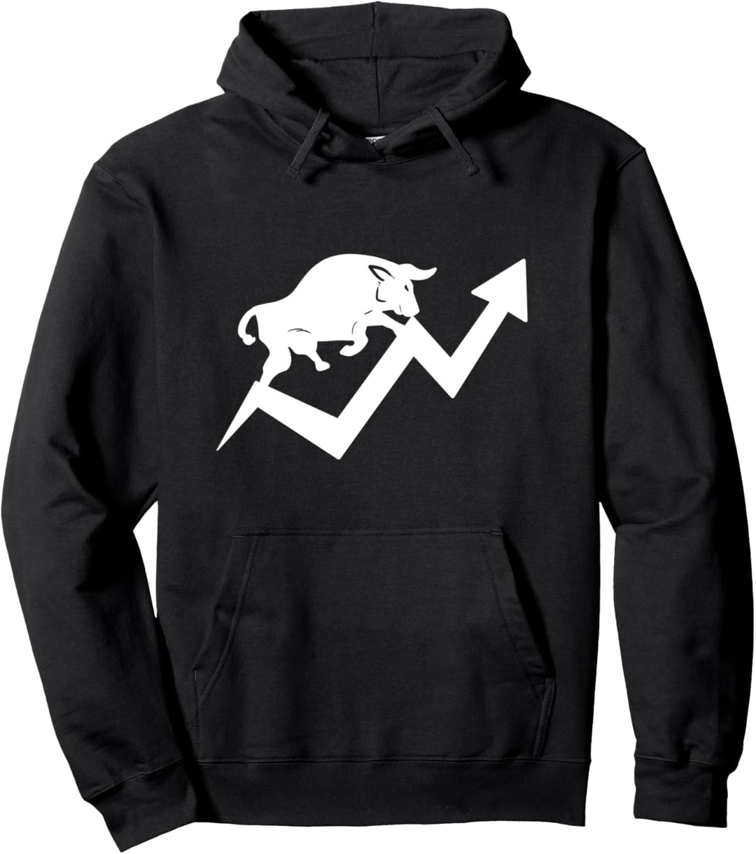 Aktien Investor Börse Bulle Bär Bullenmarkt Kapitalismus Pullover Hoodie