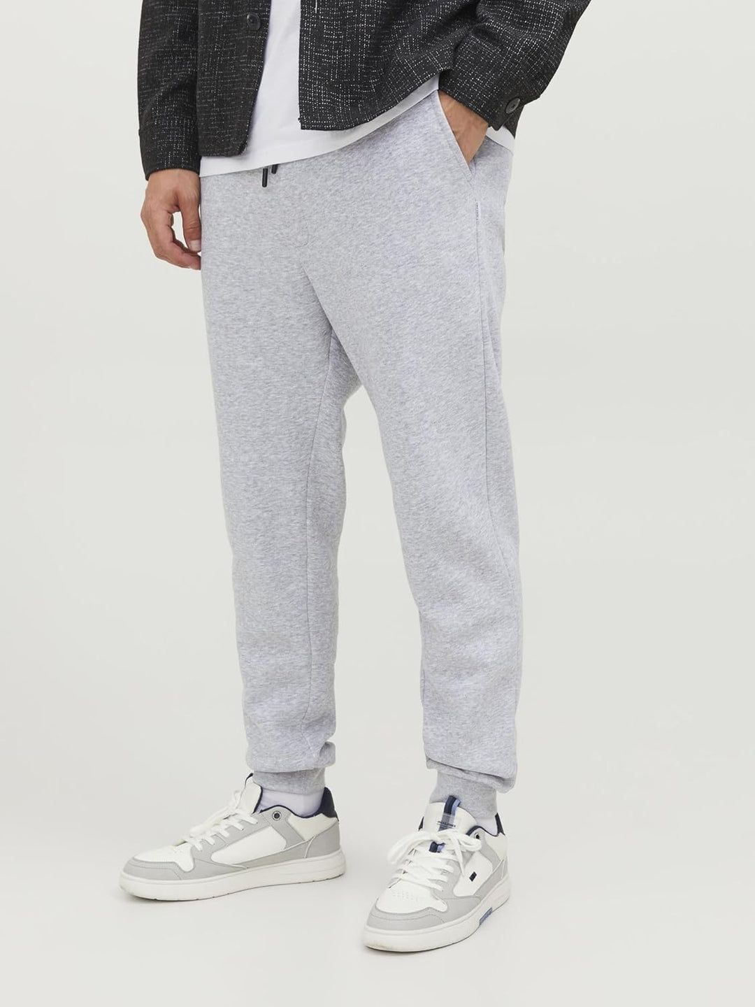JACK & JONES Male Jogginghose Regular Fit Jogginghose S Light Grey Melange, S Light Grey Melange