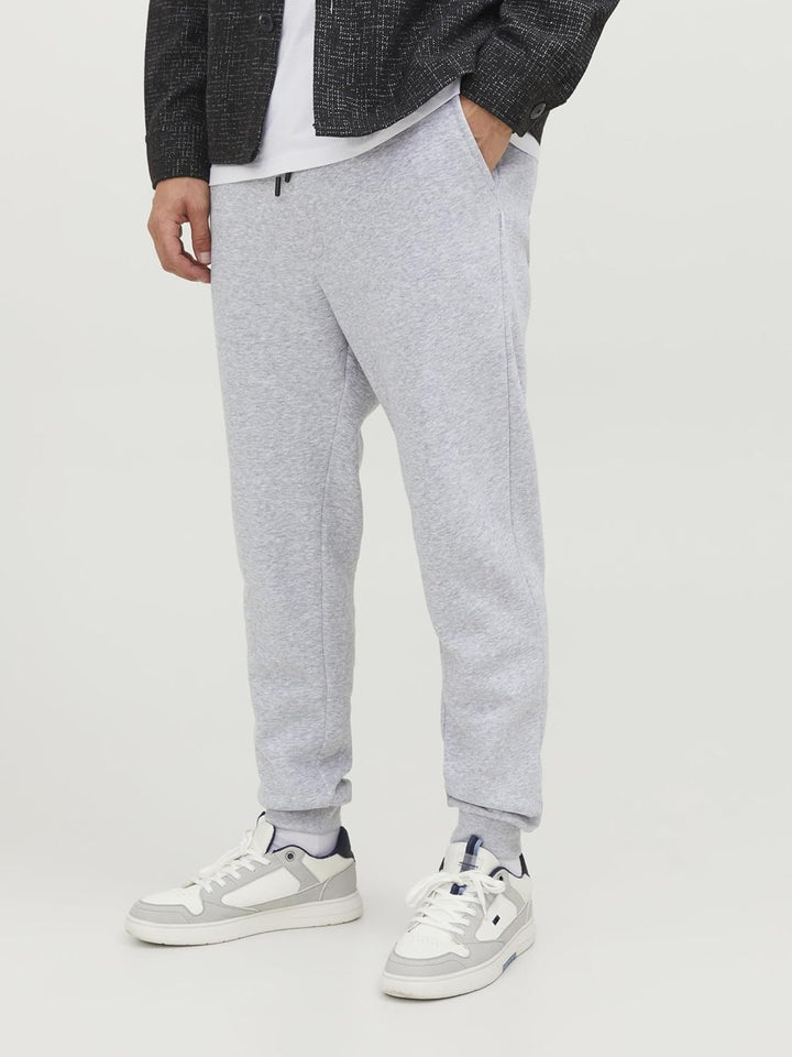 JACK & JONES Male Jogginghose Regular Fit Jogginghose S Light Grey Melange, S Light Grey Melange