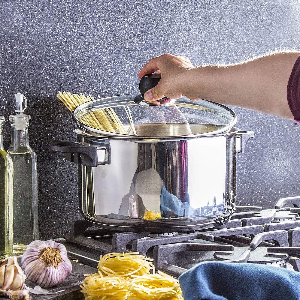 AMBITION Kochtopf mit Deckel VIKOS 5,8L Topf Suppentopf Gemüsetopf Kartoffeltopf Sossentopf Edelstah