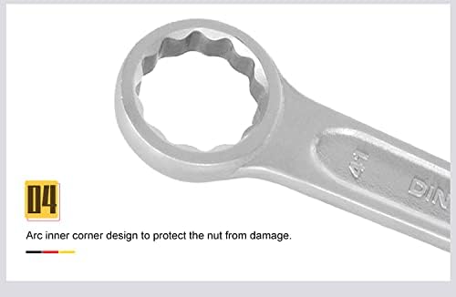 WEDO Edelstahl Schlag-Ringschlüssel,SW 22mm,Länge 155mm,Ringschlüssel,Ringschraubenschlüssel,Schraub
