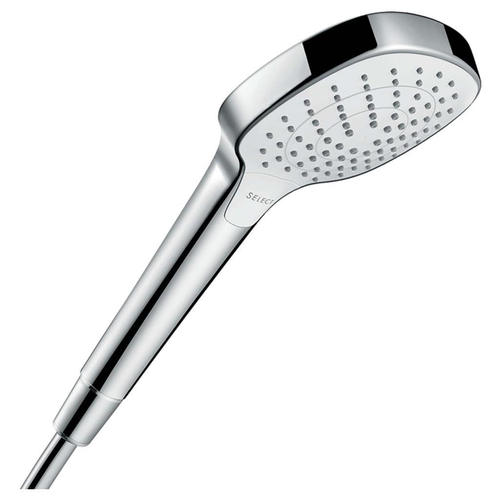 hansgrohe wassersparender Duschkopf Croma Select E, Duschbrause, 3 Strahlarten, Antikalk-Funktion,