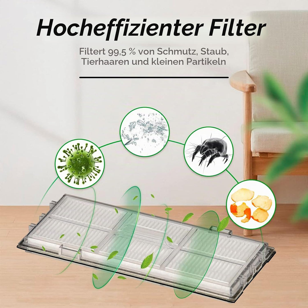 (8 Stück) HEPA-Filter für Roborock S7 S7+ S7 MaxV S7 MaxV Plus S7 MaxV Ultra S8 Pro Ultra S8 S8+, Ro
