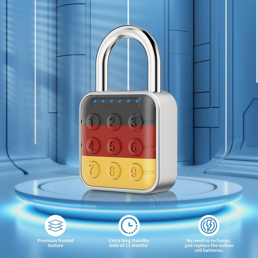 Zahlenschloss, Zahlenschloss für Spind, Schliessfachschloss & Gym Locker Lock - Hohe Sicherheit, ein
