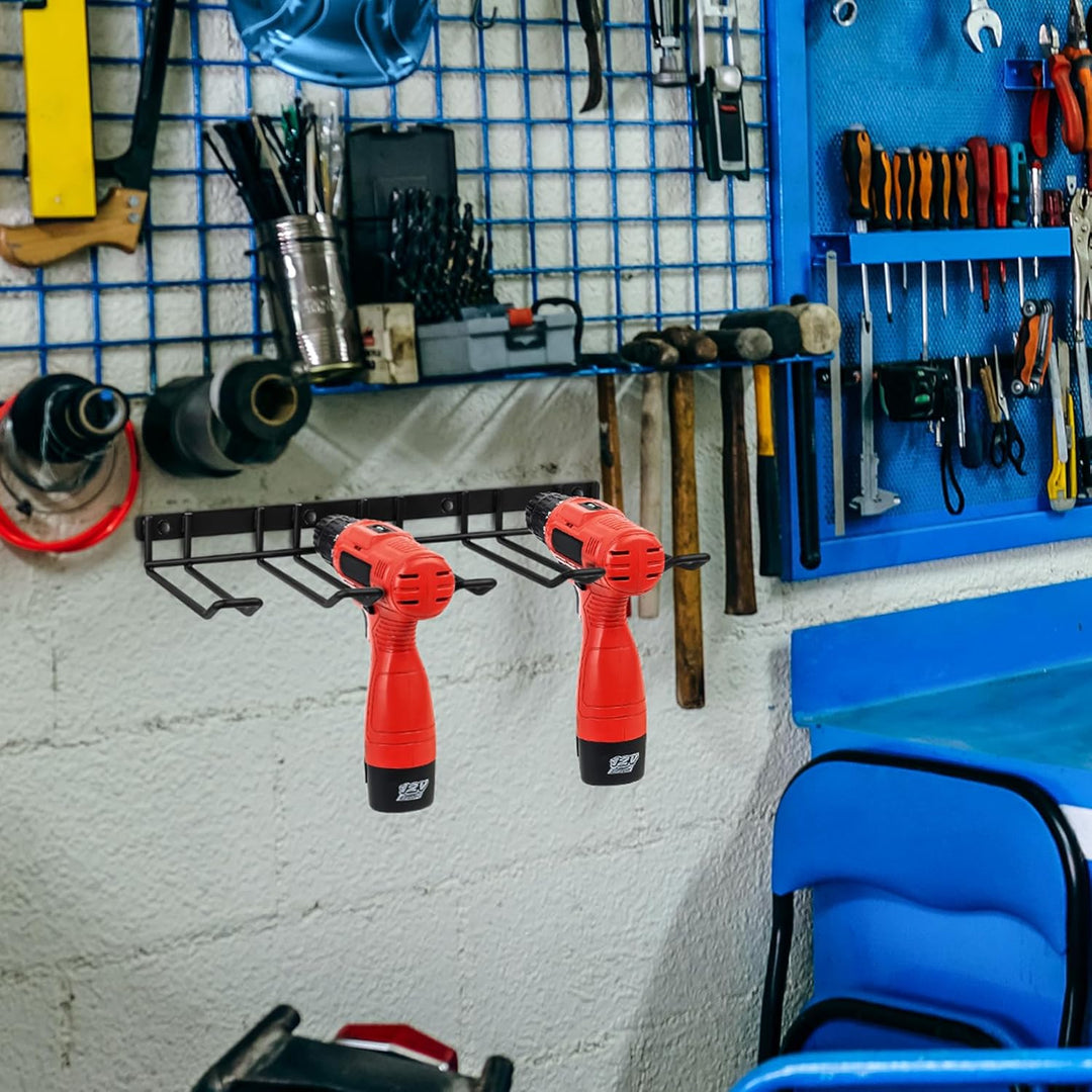 Werkzeugspeicher für Elektrowerkzeug Organizer, Garage Aufbewahrung Wandhalterung, Metall Werkzeugre