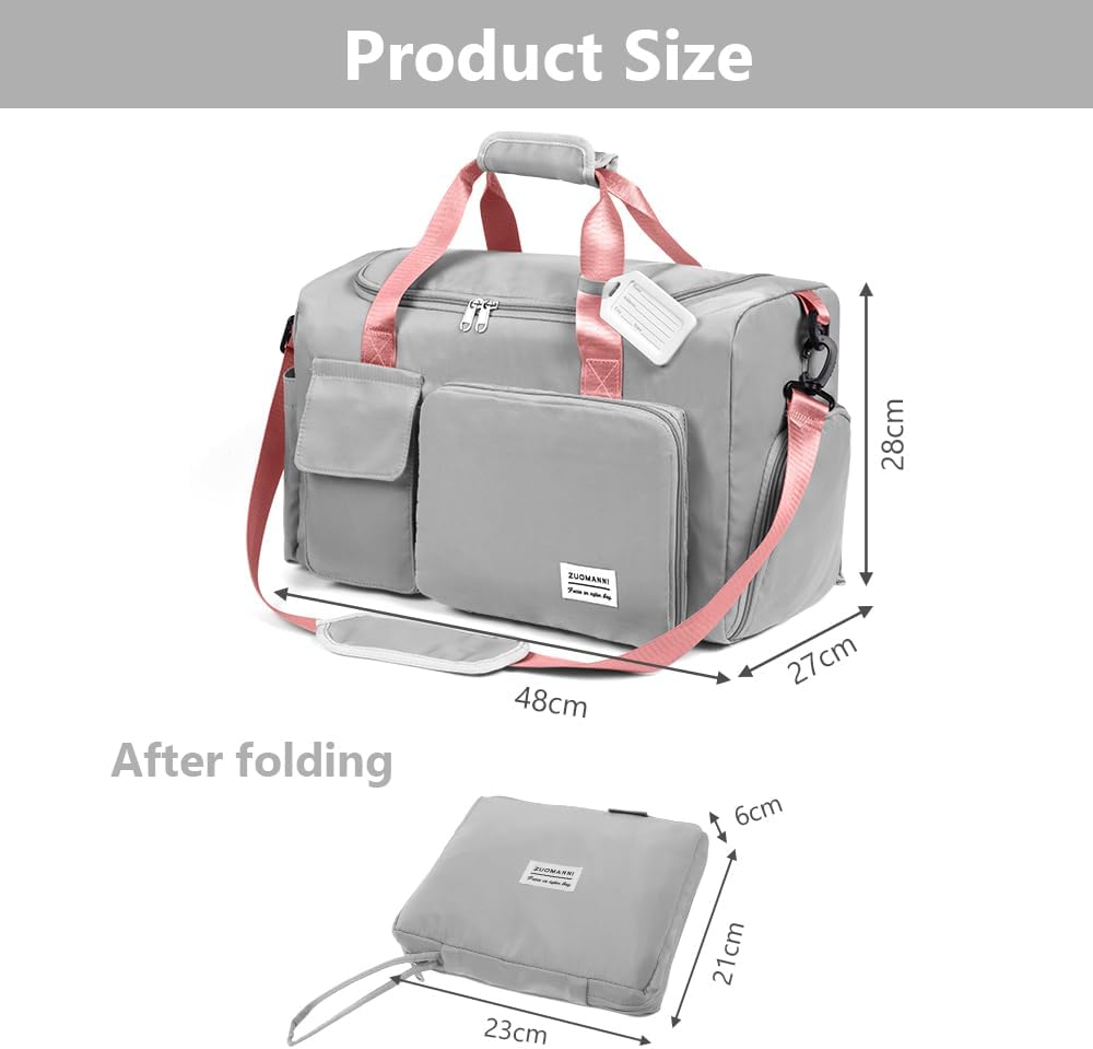 Flintronic 36L Faltbare Reisetasche Gepäcktasche Grosse Weekender Übernachtungstasche Urlaubstasche