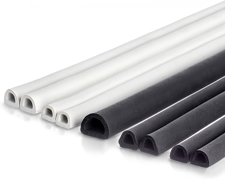STEIGNER Türdichtung SCHLAUCHDICHTUNG Türgummi 15m 8mm STD03 WEISS - Gummidichtung Profildichtung Un