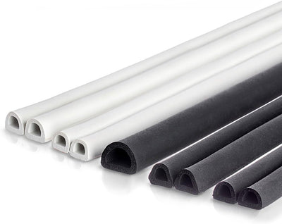 STEIGNER Türdichtung SCHLAUCHDICHTUNG Türgummi 15m 8mm STD03 SCHWARZ - Gummidichtung Profildichtung