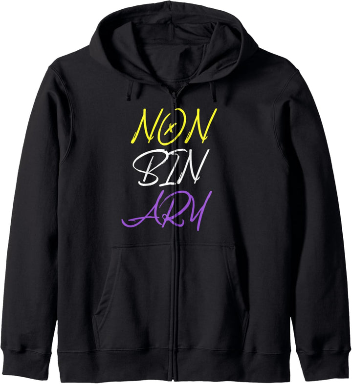 Non-Binary - LGBTQ English American Kapuzenjacke