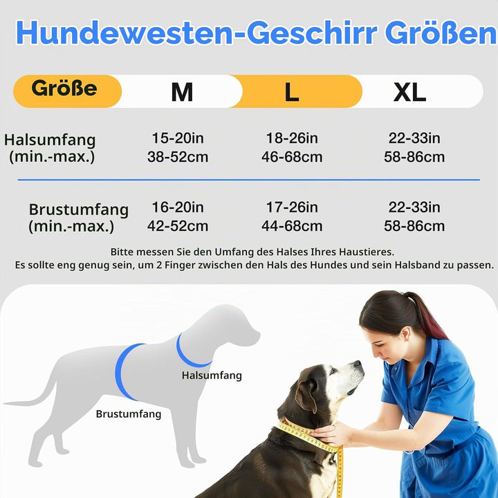 Jewyow Hundegeschirr Leuchtend, Wiederaufladbare LED Hundegeschirr, Led Geschirr für Hunde mit Weich