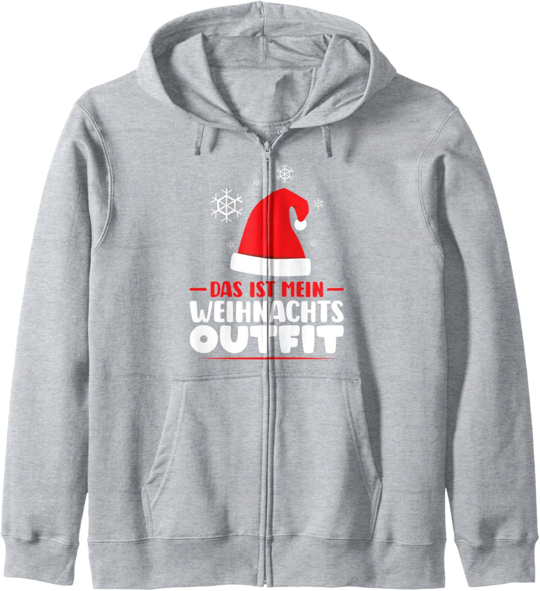 Weihnachten Nikolausmütze Weihnachtsbaum Kapuzenjacke