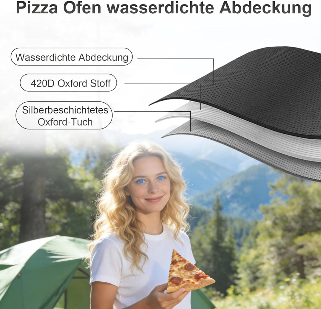 Pizzaofen Abdeckung für Cozze 90349 13 Zoll Gas Pizza Ofen, Schwarz