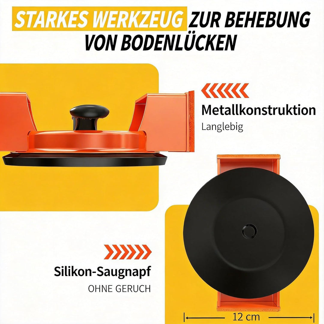 Bodenspalt-Reparaturwerkzeug, Laminat-Verlegewerkzeug, Verbesserter Saugnapf &amp; 3 Klebepads für Lamin