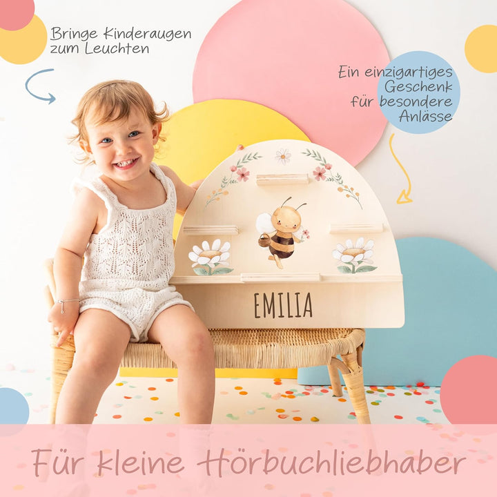 Personalisiertes Tonie Regal für Kinderzimmer - Magnetisches Toniebox Regal für Toniebox & Figuren m