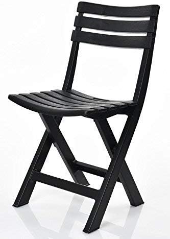 Ipae-Progarden S.P.A. 8009271022003 SILLA PLEGABLE COLOR: NEGRO 44x41x78cm MODELO: KOMODO IPAE PROGA